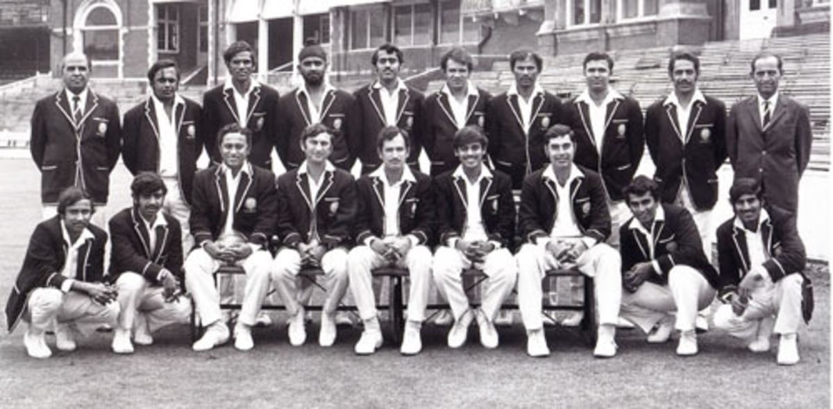 Team India posing before the tour to England in 1971