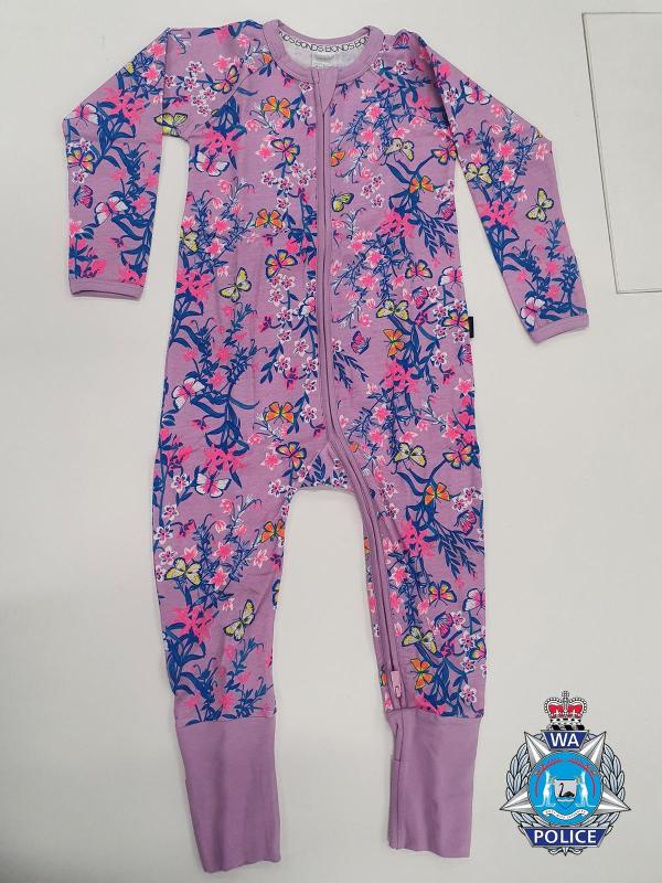 The pink jumpsuit Cleo was wearing at the time of her disappearance