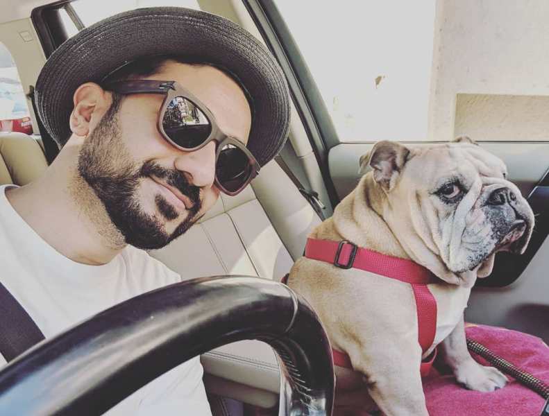 Vir Das with his dog Watson