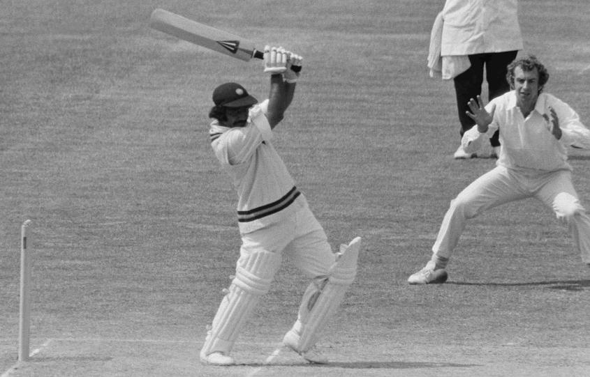 Viswanath during an inning of 113 runs against England