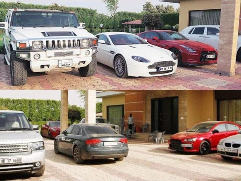 A set of luxurious cars seized from Leena Maria Paul