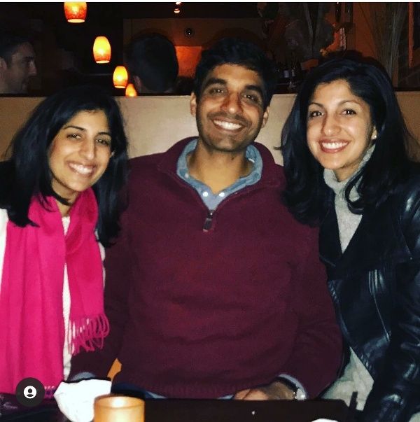 Anjali sud with her siblings