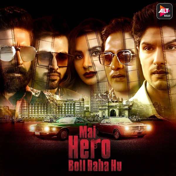 Arslan Goni (second from right) on the poster of web series Mai Hero Boll Raha Hu