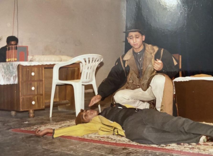 Arslan Goni while playing a theatre drama