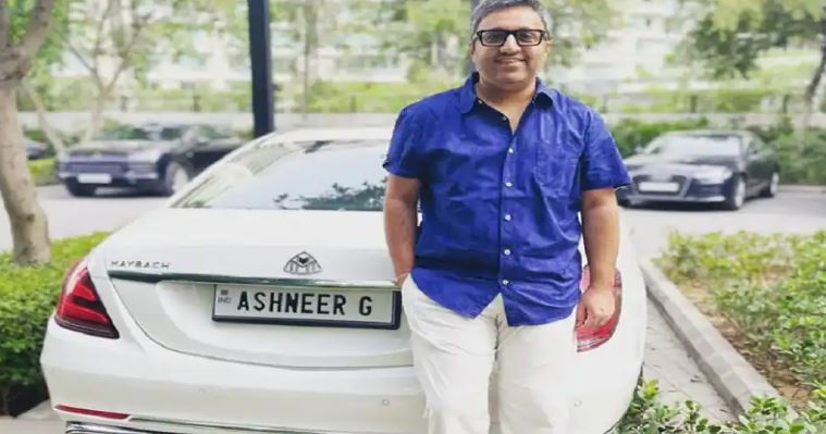 Ashneer Grover with his Mercedes-Maybach S650
