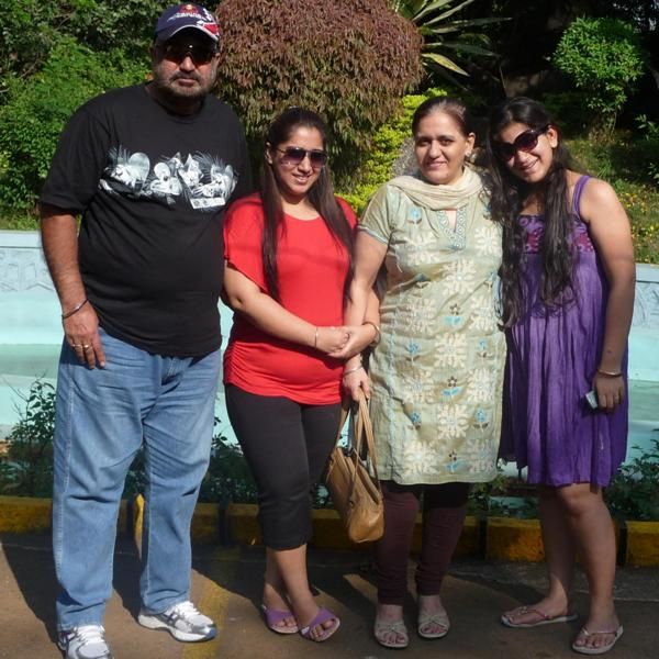 Balwinder Sandhu with his family