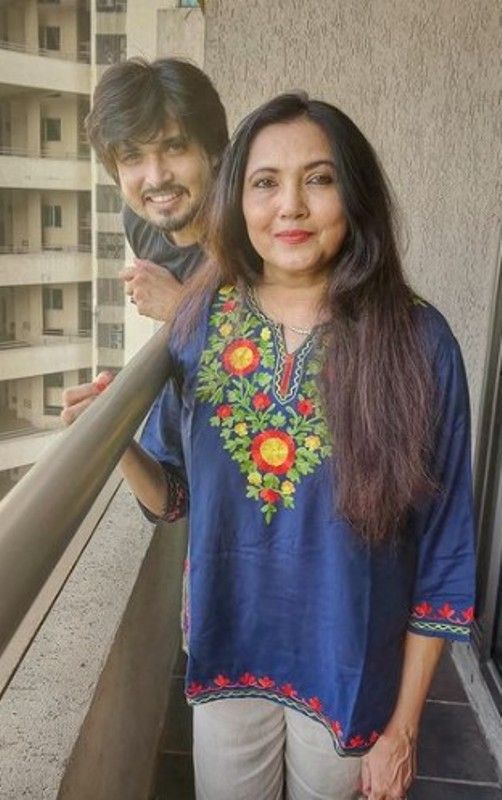 Deepa with her son Chirag