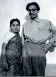 Doshi with his wife in 1955