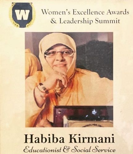 Habiba Kirmani received Women's Excellence Awards & Leadership Summit