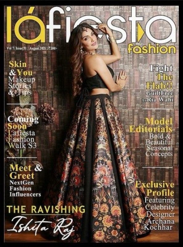 Ishita on the cover of a magazine