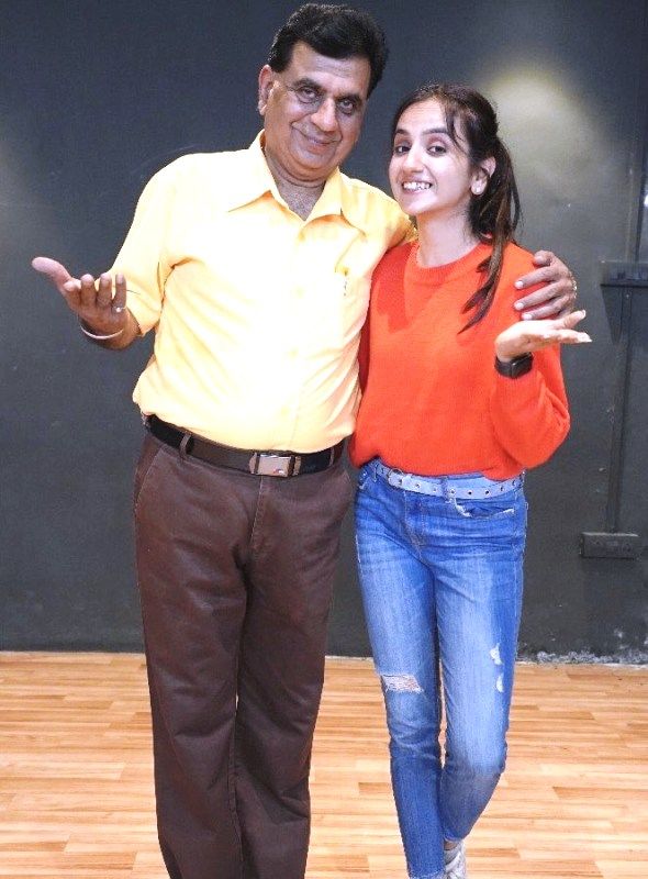 Ishpreet Dang with her father
