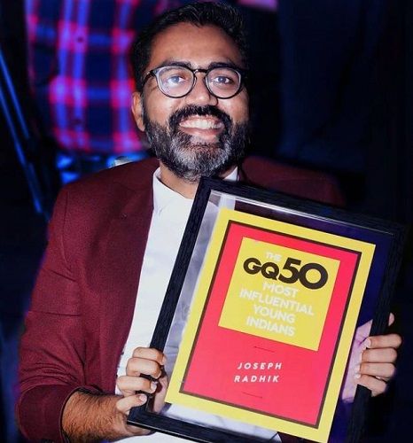 Joseph Radhik- GQ's 50 Most Influential Young Indians
