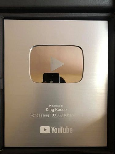 King's YouTube silver button