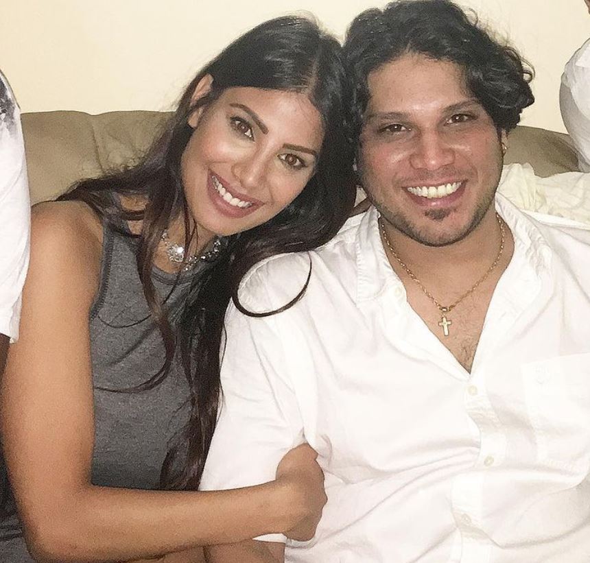 Nicole Faria with her brother
