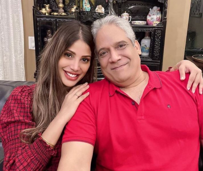 Nicole Faria with her father