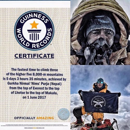 Nirmal Purja's Guinness World Records