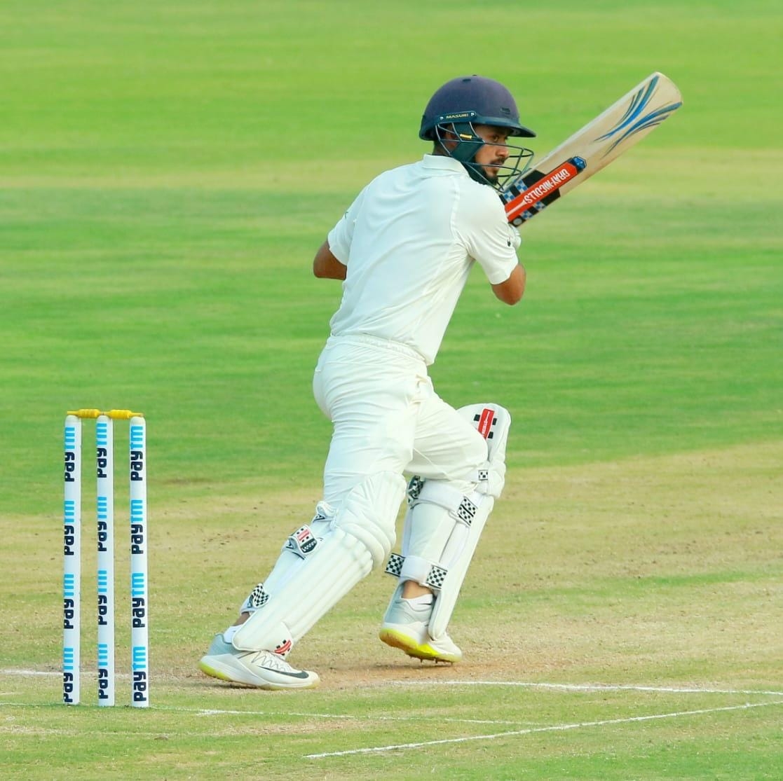 Priyank Panchal batting