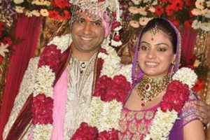Renu Sharma's younger daughter, Puja Sharma, and son-in-law Gaurav Anand