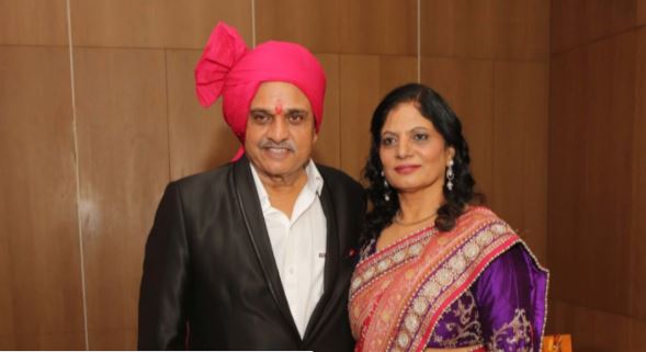 Renu Sharma with her husband