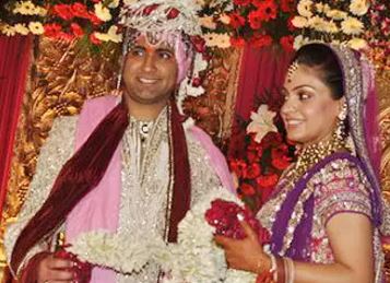 Puja Sharma's wedding picture
