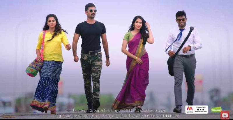 R Badree (second from left) in Myntra's advertisement