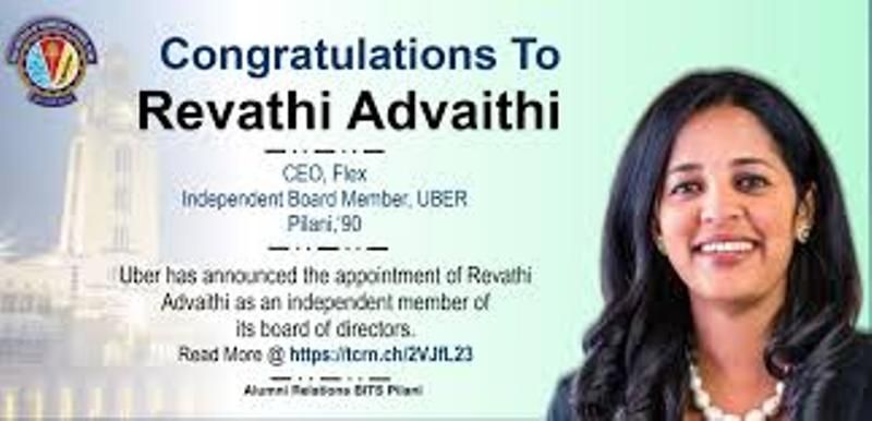 Revathi Advaithi as independent Board of member of Uber