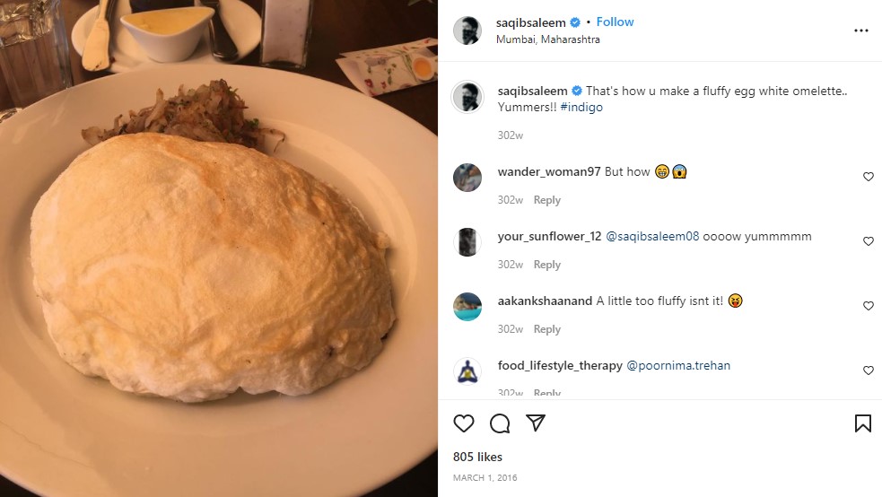 Saqib`s post about his eating habits
