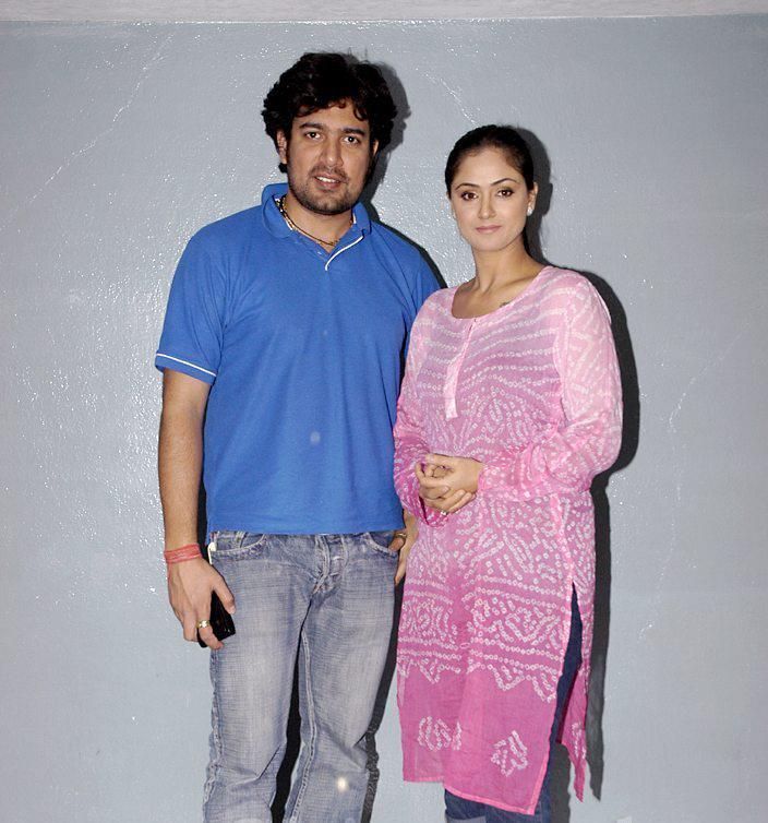 Simran with her husband