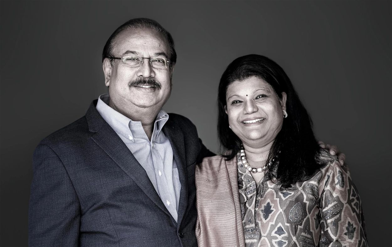 Suchitra Ella with her husband Krishna Ella
