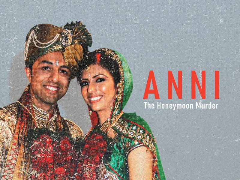 The poster of the documentary 'Anni - The Honeymoon Murder'