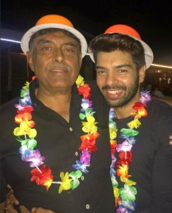 Vipul with his father