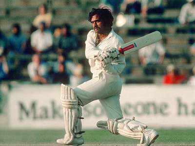 Yashpal Sharma during a test match against England at Oval in August1979