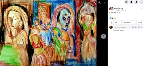 A painting made by Arun Verma