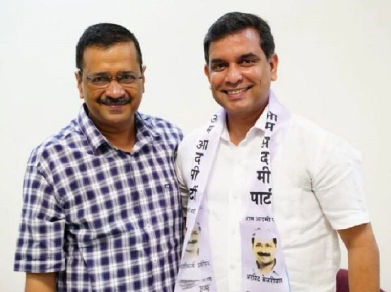 Amit with Chief Minister Arvind Kejriwal