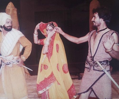 Arun Verma in a theatre play