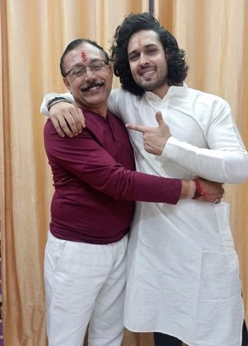 Devesh Sharma with his father