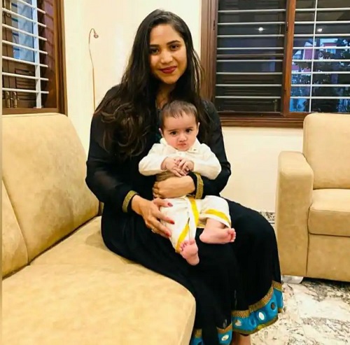 Dr. Soundarya Neeraj with her son