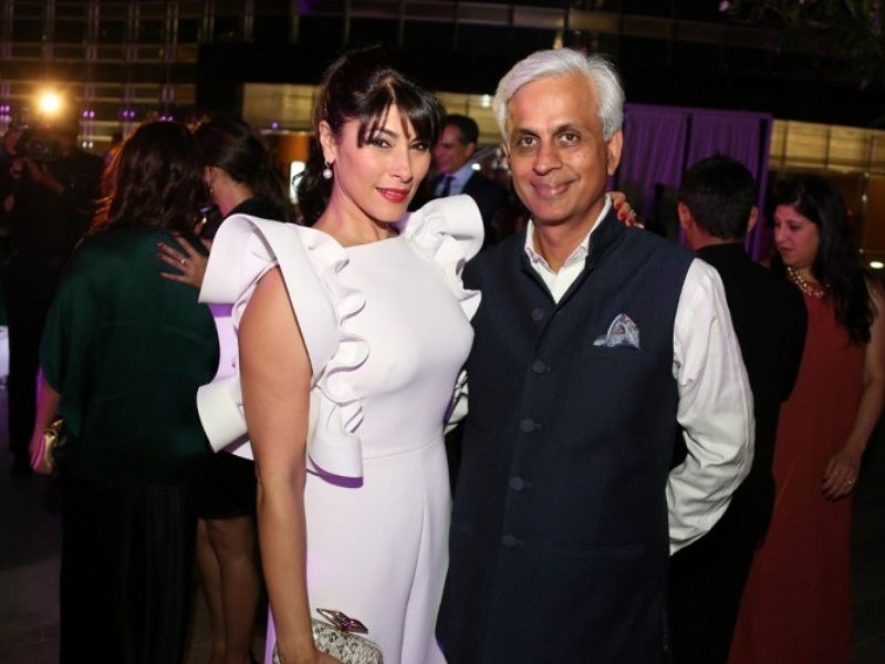 Feroze Gujral with her husband Mohit Gujral