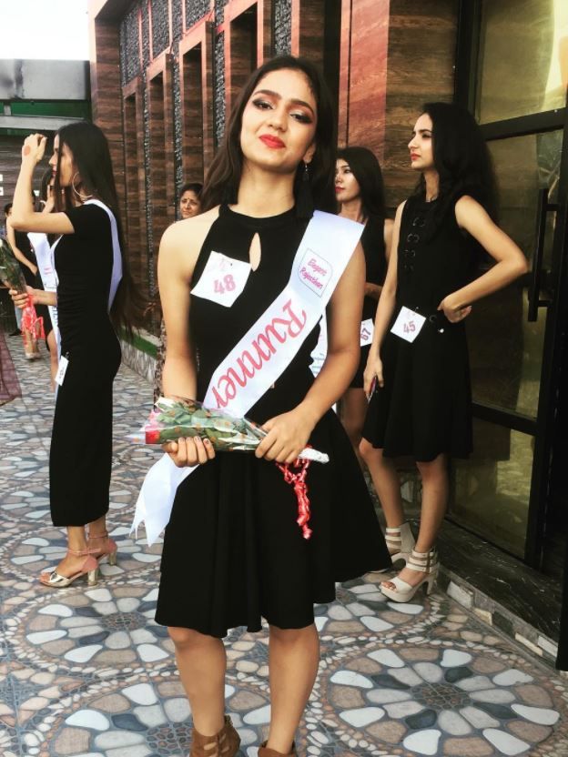 Gungun Upadhyay as the first runner-up of Miss Elegant Jodhpur 2019