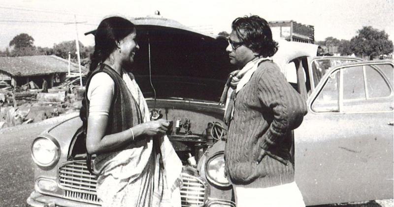 Jaya Jaitly and George Fernandes during the Lok Sabha elections of 1980