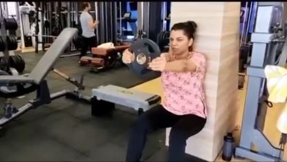 Mamta working out