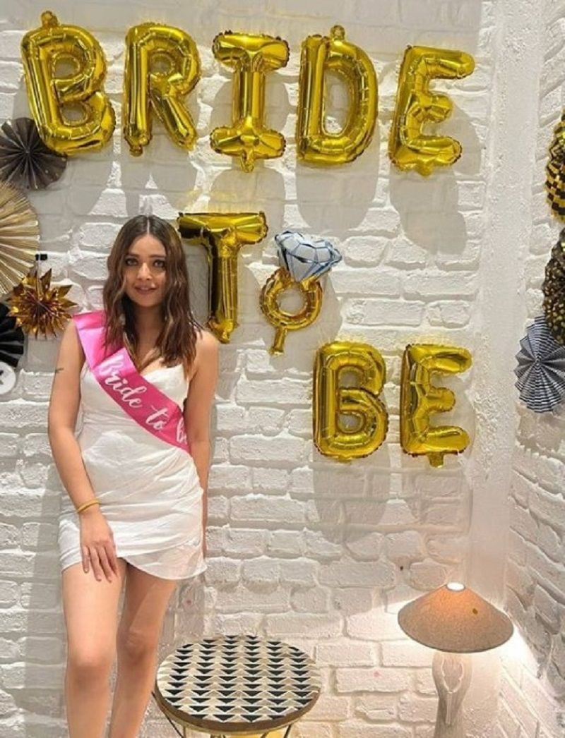 Mansi during her bachelorette party