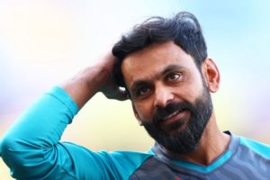 Mohammad Hafeez during a practice session