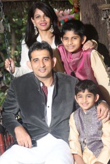 Namita Thapar with her family