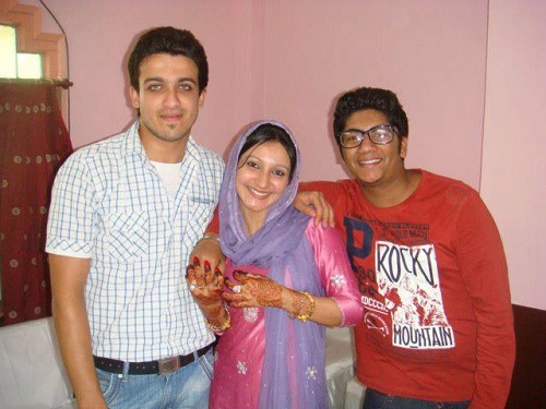 Navdeep Kaur with her brothers