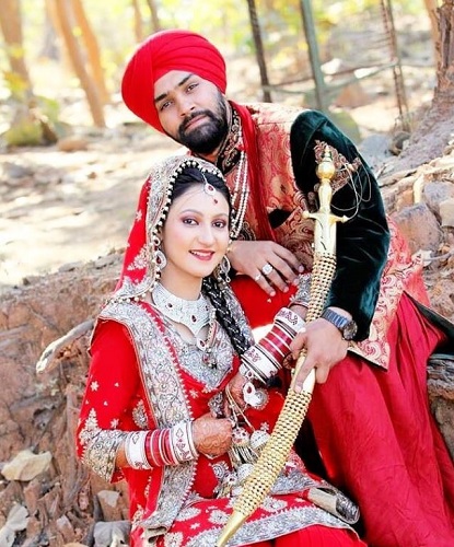 Navdeep Kaur's wedding photo