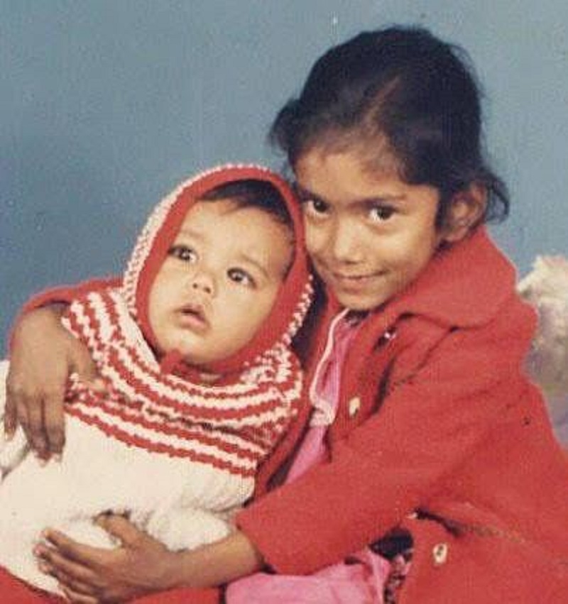Nidhi Yasha with her Brother