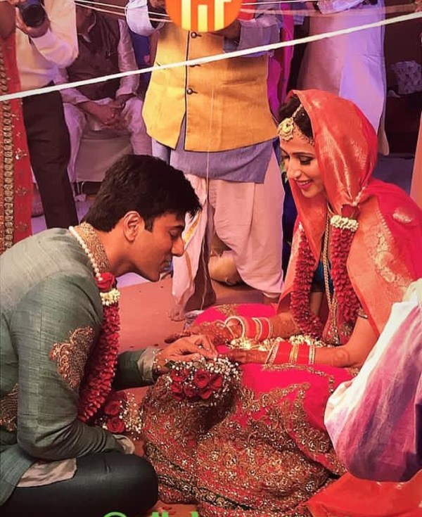 Picture of Alesia Raut and Siddhant's marriage