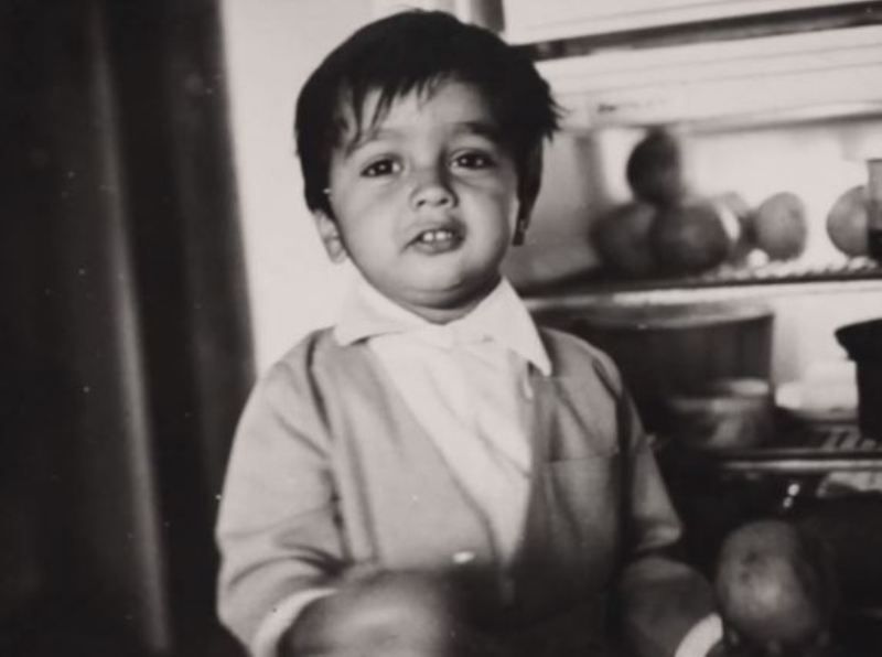 Rahul Dravid as a baby