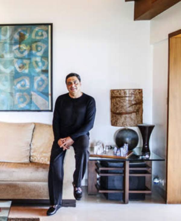 Ronnie Screwvala in his home